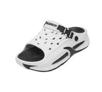 Sandalias de plataforma con hebilla ajustable for hombre, amortiguación playa al aire libre hueca transpirable, zapatos for caminar, deportes y ocio, verano cerrado