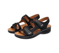 Sandalias de plataforma con plataforma para mujer, con soporte de arco, zapatos de verano para mujer, abiertos a deslizadores, anchos, ajustables, ortopédicas, trenzas, para verano, cómodas