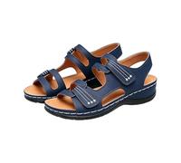 Sandalias de plataforma con plataforma para mujer, con soporte de arco, zapatos de verano para mujer, abiertos a deslizadores, anchos, ajustables, ortopédicas, trenzas, para verano, cómodas
