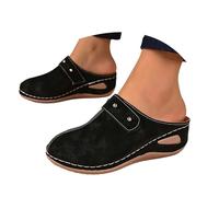 Sandalias de Plataforma con tacón y Punta Cerrada, Ideales para el Verano. Cómodas y Casuales para la Playa.