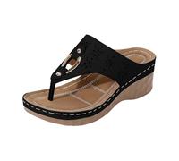 Sandalias de Plataforma de Moda con Tiras en la Parte Superior Muy cómodas y Casuales para Verano Ideales para Looks playeros y urbanos