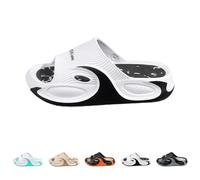 Sandalias de plataforma para hombre, transpirables, puntera abierta, con suela antideslizante, ligeras, suaves, suela de EVA, ajuste ancho, cómodas, para uso diario, hogar y exteriores, Black, 38 EU