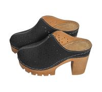 Sandalias de plataforma para mujer, tacón alto, sandalias de tacón alto, sandalias de verano para mujer, zapatos de verano cerrados hacia afuera, zapatos informales, zapatos de tacón anchos, zapatos
