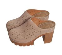 Sandalias de plataforma para mujer, tacón alto, sandalias de tacón alto, sandalias de verano para mujer, zapatos de verano cerrados hacia afuera, zapatos informales, zapatos de tacón anchos, zapatos
