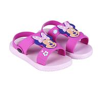 Sandalias de Playa de Minnie Mouse - Color Rosa - Talla 22/23 - Personaje 3D en el Frontal - Sandalias Infantiles Elaboradas en PVC - Producto Original Diseñado en España