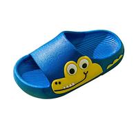 Sandalias de playa de verano para niñas, suela gruesa y ligera, para jardín, piscina, casual, para rutas escolares, viajes de vacaciones y fin de semana, Blue, 28.5 EU