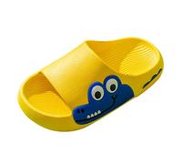 Sandalias de playa de verano para niñas, suela gruesa y ligera, para jardín, piscina, casual, para rutas escolares, viajes de vacaciones y fin de semana, Amarillo, 28.5 EU