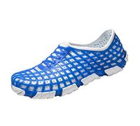 Sandalias de playa para hombre, con puntera cerrada, para verano, transpirables, cómodas, impermeables, con soporte de arco, antideslizantes, duraderas, deportivas, para senderismo, natación, Blue, 41