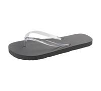 Sandalias de playa para mujer, cómodas para el día a día, para vacaciones, con puente, diseño de chanclas, ideal para la playa, tiempo libre, viajes, gris, Medium