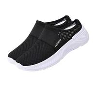 Sandalias de playa para mujer, con plataforma ortopédica, con soporte de arco, transpirables, transpirables, para caminar, ligeras, informales, antideslizantes, con tiras, Black, 37 EU