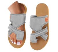 Sandalias de playa para mujer, de malla plateada, plataforma de soporte de arco, antideslizantes, informales, para caminar, verano, playa, ligeras, con tiras, zapatos de primavera, Gy2, 37 EU