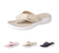 Sandalias de playa para mujer, ligeras, plataforma, chanclas para mujer, Y2K, zapatos de verano descalzos, antideslizantes, transpirables, cómodas, suelas suaves, zuecos de jardín, caqui, 40 EU