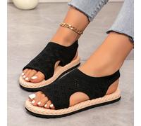 Sandalias de playa para mujer, sandalias de moda para mujer, sandalias deportivas ligeras de blanda, zapatos de punta ancha para tallas grandes, zapatos para mujeres embarazadas, calzado de mujer