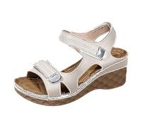 Sandalias De Playa Para Mujer Zapatos Cómodos Para El Tiempo Libre Sandalias De Tacón Mujer 2026 Tallas Grandes, Hebilla Moderna, Elegantes Verano/primavera, Transpirables, Cós, Estilo Western Floral