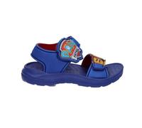Sandalias de Playa Paw Patrol para Niño - EVA 100% Azul con Detalles Rojo, Doble Tira con Velcro Ajustable, Suela Ligera Antideslizante, Licencia Oficial, Playa y Piscina