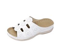 Sandalias De Playa Sandalias Cós Para Mujer Con Soporte Para El Del Pie De Tacón Mujer 2026 Tallas Grandes, Hebilla Moderna, Elegantes Verano/primavera, Transpirables, Cós, Estilo Western Floral