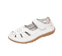 Sandalias de punta cerrada para mujer, sandalias planas cómodas de verano 2025 con zapatos planos casuales ahuecados de ancho ancho, sandalias de vestir, sandalias de vestir para caminar para mujer