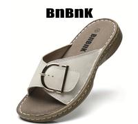 Sandalias de senderismo sin cordones para mujer, de piel de primera calidad, ligeras, cómodas, transpirables, para exteriores, , casuales, de superficie , zapatos de mujer, zapatillas deportivas