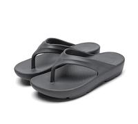 Sandalias de suela gruesa para hombre, ligeras, con plataforma de EVA, informales, para verano, playa, piscina, calzado diario, gris, 42 1/3 EU