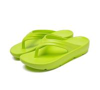 Sandalias de suela gruesa para hombre, ligeras, con plataforma de EVA, informales, para verano, playa, piscina, calzado diario, Green, 39 1/3 EU