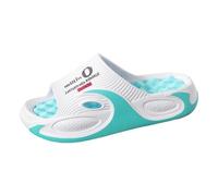 Sandalias de suela gruesa para hombre, sandalias de casa para hombre, transpirables, puntera abierta, sin cordones, con cojín de masaje, antideslizantes, ligeras, de verano, suaves, cómodas, para la