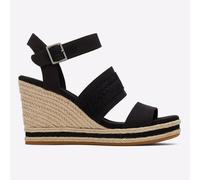 Sandalias De Tacón Cuña Casual Clásicas Para Mujer Toms Madelyn Negras