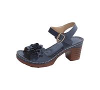 Sandalias De Tacón Mujer Sandalias De Tacón Abierto Sandalias Con Estampado De Flores, Suela Gruesa, Cuña, Zapatillas Casuales Tacones Altos Zapatos De Jardín Zuecos Chanclas De Baño Zapatos Ancho H