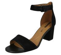 Clarks Deva Mae, Zapatos Mujer, Black Suede, 39.5 EU