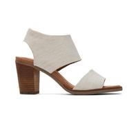 TOMS Majorca Cutout, Sandalias de Tacón Mujer, Beige, 42 EU