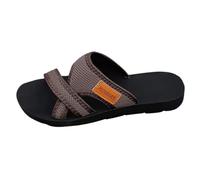 Sandalias de tela con correa ancha para mujer, correa ancha tejida, base plana flexible, para vacaciones en la playa, uso en casa y viajes de verano, varios colores, tallas del Reino Unido, cómodas