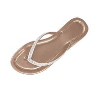Sandalias de Verano, Chanclas Planas, separadores de Dedos para Mujer, Sandalias con de imitación Brillantes, Zapatos de Verano para Piscina, Playa y mar Zapatillas Tobilleras Mujer