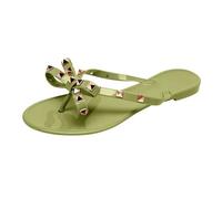 Sandalias De Verano Con Tacón Cuña Sandalias Mujer 2025 Zapato Valgus Y Pies Mujer Chanclas Verano Cómodo Punta Abierta Zapatos Ortopedicos Flip Flops Zapatillas De Playa Vacaciones Planas, verde, 37