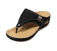 Sandalias De Verano Con Tacón Cuña Sandalias Mujer Verano Cómodo Ortopédico Hombre Cuero Caminar Senderismo Cerrado Verano Al Aire Libre Zapatos Deportivos Playa Agua Closed-Toe Gris, Le Noir, 41 EU