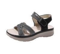 Sandalias de verano con tacones calados tejidos y gruesas con cierre Elegancia que Nace de lo Simple