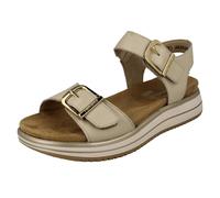 Sandalias De Verano De Cuero Sintético Con Hebilla Para Damas D1J51