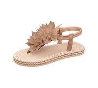 Sandalias de verano de, lisas, elásticas, con tira entre los dedos, informales, con punta abierta, planas, cómodas para caminar. Versátiles y modernas