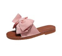 Sandalias de verano de una línea de tacón plano para mujer, para playa, boca de lazo, zapatos de cuña de verano, Red, 38/36 EU