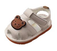 Sandalias de verano para bebés y niños y niñas, zapatos de playa para exteriores, informales, suela de goma, sandalias de princesa para primeros pasos, beige, 20 EU