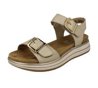 Sandalias De Verano Para Dama Remonte De Cuero Con Hebilla Falsa D1J51