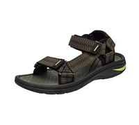 Sandalias de verano para hombre, sandalias de senderismo con correa ajustable con hebilla ajustable, sandalias de trekking, ligeras, cómodas, antideslizantes, para exteriores, sandalias de playa
