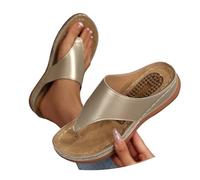 Sandalias de Verano para Mujer con Bloques de Color, tacón Inclinado y Gruesa, Estilo, Talla Grande. con Masaje en Planta