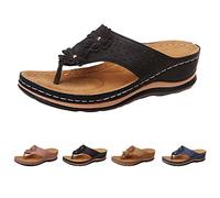 Sandalias de verano para mujer, de ante a la moda, medio envuelto, puntera cerrada, suela suave, con tiras, color sólido, sandalias de tacón plano, informales, vacaciones, compras, caminar, parques