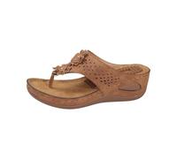 Sandalias de verano para mujer, sandalias de verano para mujer, sandalias de verano, antideslizantes, informales, bohemias, transpirables, cómodas, ligeras, marrón, 38 EU