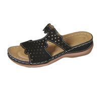 Sandalias de verano para mujer, sandalias ortopédicas de cuña cómodas con puntera abierta, sandalias de verano, plataforma, suelas suaves, sandalias de cuña, antideslizantes, informales, sandalias