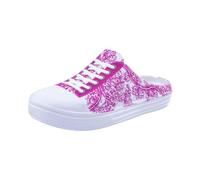 Sandalias de Verano para Mujer Zapatos de Playa Zapatillas Estampado de Puntas Ballet Negras