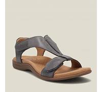 Sandalias de Verano para Mujeres Zapatos ortopédicos livianos sólidos Comodidad Damas Sandalias-Grey,42