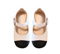 Sandalias de verano para niñas con suela suave y perlas, Blanco, 23.5 EU 3X-Estrecho