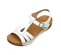 Sandalias de Verano sin Cordones para Mujer 2026 Chanclas cómodas Sandalias de cuña para Mujer Caminando Sandalias de Tanga Interior al Aire Libre, US11/EU43