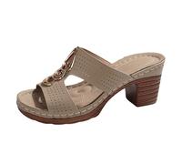 Sandalias de Vestir Mujer Tacon Comodas Verano Fiesta Sandals Medio Elegante Punta Abierta Moda Sandalia Cierre De Hebilla Casual Novia Pole Dance Zapatos Plataforma Boda Baile Ofertas Regalo