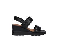 Geox D Spherica Ec6 A, Sandalia de cuña Mujer, Negro, 39 EU